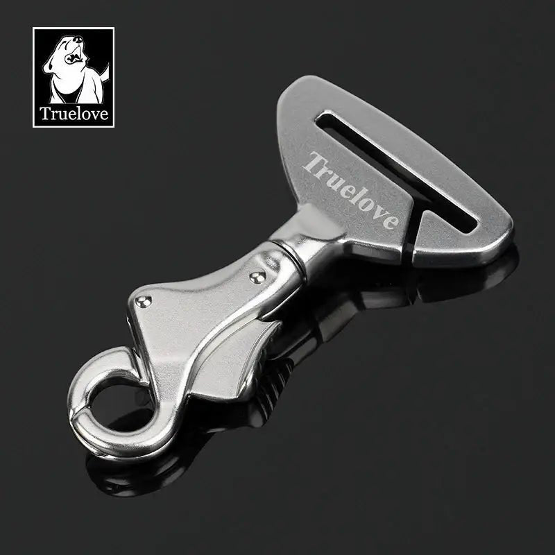 Boucle de collier pour chien en alliage d’aluminium avec attache ceinture sécurité Truelove