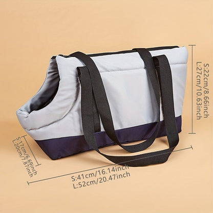 Sac pour chien deux tons avec sangles noires, parfait comme accessoires pour chiens