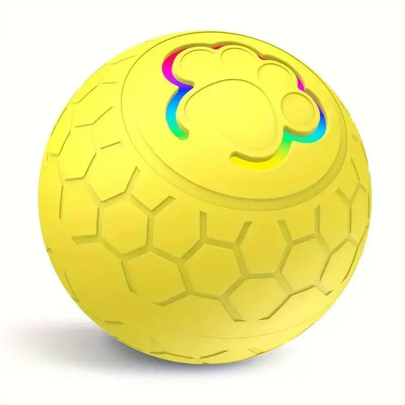 Ballon jouet rebondissant pour chien actif avec motif de patte, balle interactive rebondissante pour chien