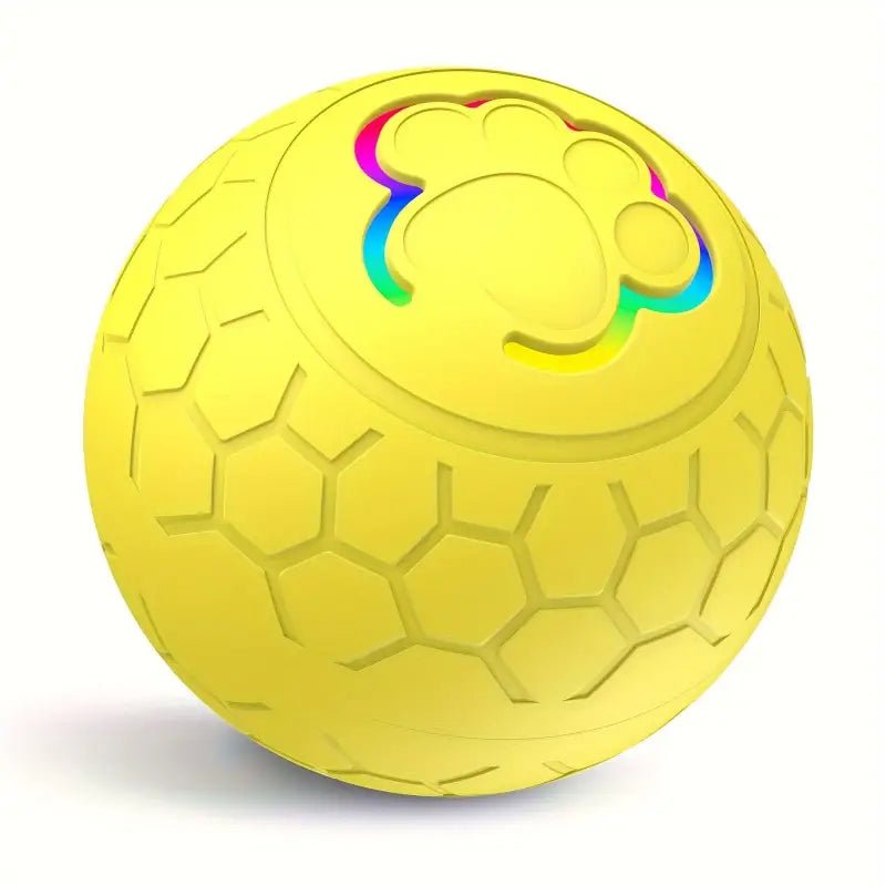 Balle interactive rechargeable avec rebond intelligent - Jaune - 