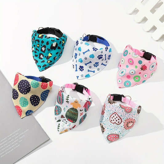 Bandana Style Original avec motifs variés et colliers en polyester doux pour pets