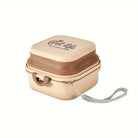 Bocaux à croquettes pour chien beige et brun avec bandoulière, boîte transport croquettes chien étanche