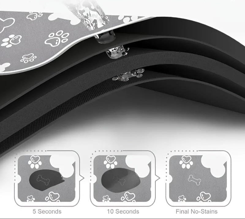 Tapis absorbeur rapide pour chien, accessoires pour chiens indoor, antidérapant et facile à nettoyer