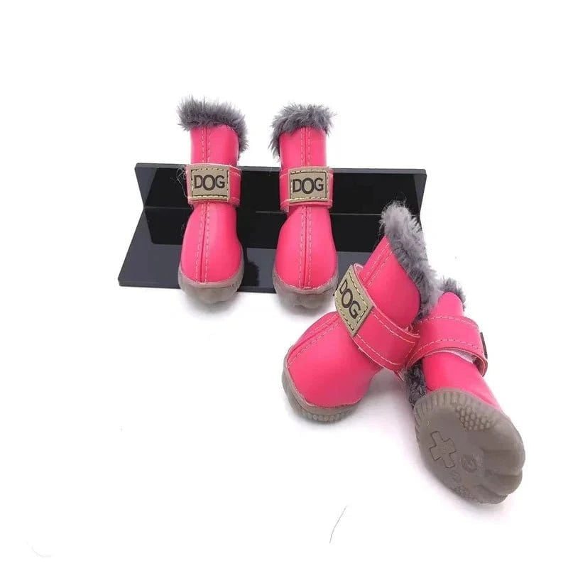 Bottines imperméables à scratch - Rose - XS