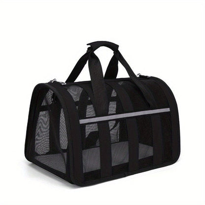 Sac de transport en maille noire pour petit animal, parfait pour ton furry friend