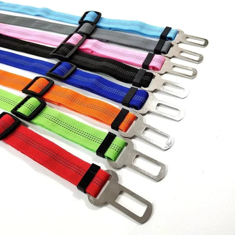 Ceinture de sécurité réglable pour chiens colorée, confort optimal et sécurité optimale
