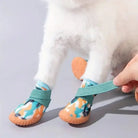 Chaussures antidérapantes pour chien colorées avec motifs mignons et semelle grip
