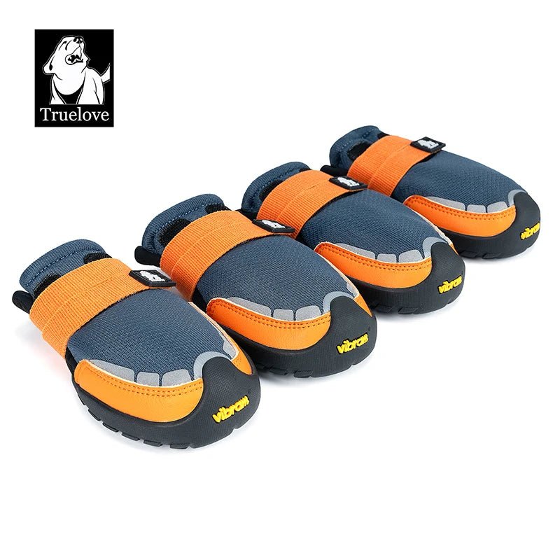 Chaussures pour chien Truelove Explorer semelle Vibram antidérapante - Bleu / orange - XXS