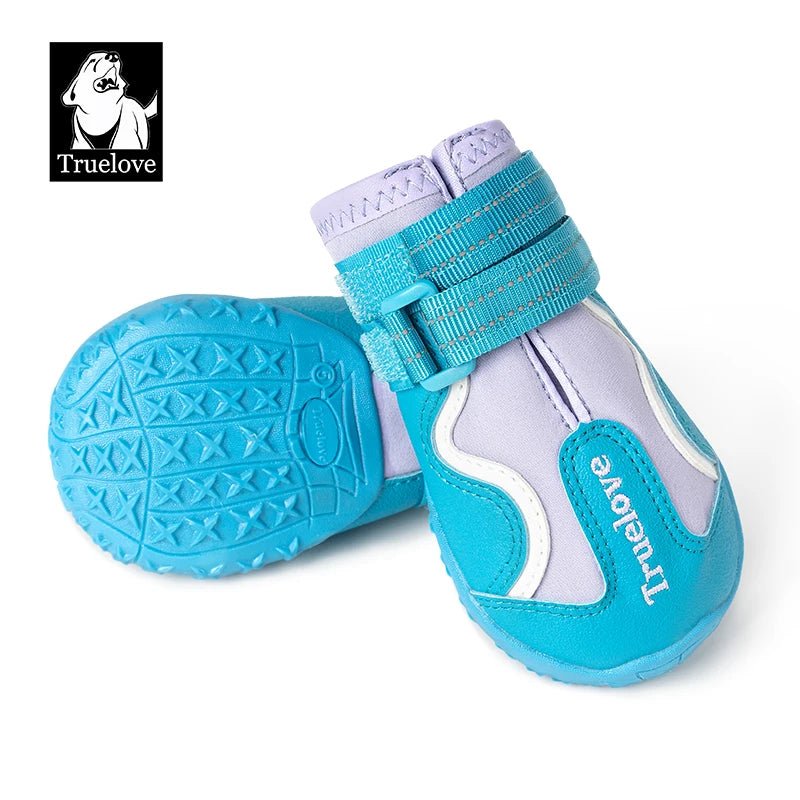 Chaussures pour chien Truelove imperméables et chaudes antidérapantes - Bleu - 1