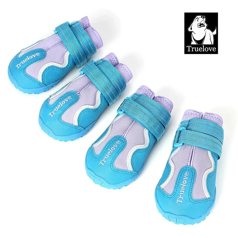 Chaussures pour chien Truelove imperméables et chaudes antidérapantes - Bleu - 1