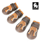 Chaussures pour chien Truelove imperméables et chaudes antidérapantes - Marron - 1