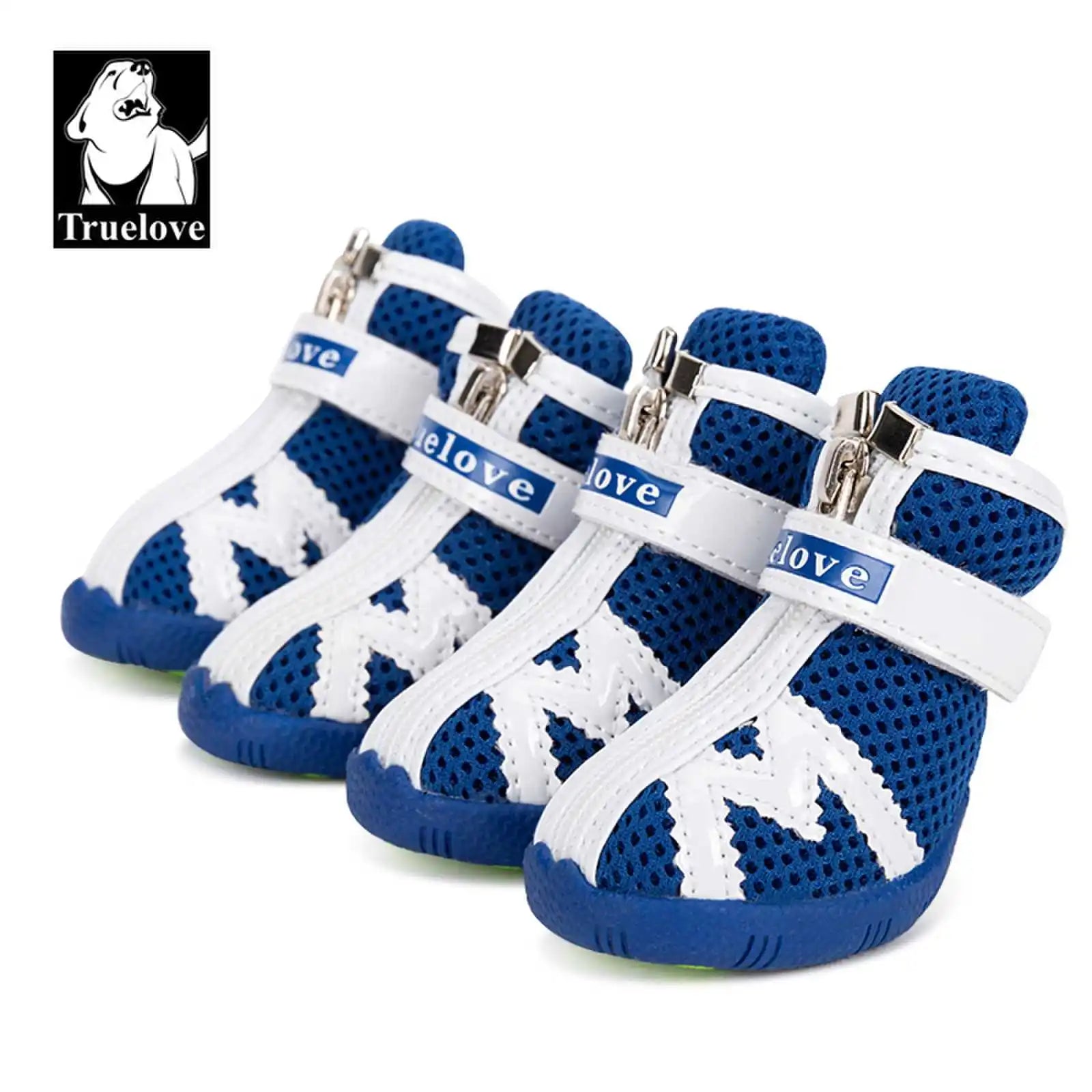 Chaussures pour chien Truelove mesh respirant antidérapantes - Bleu - 1