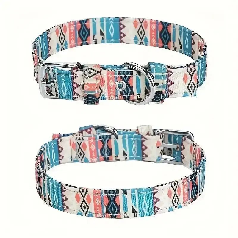 Collier fleuri ajustable pour chien avec motifs floraux, style fantaisie et durable