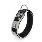 Collier pour chien en nylon Cordura avec patch personnalisable, réflecteur et boucle rapide