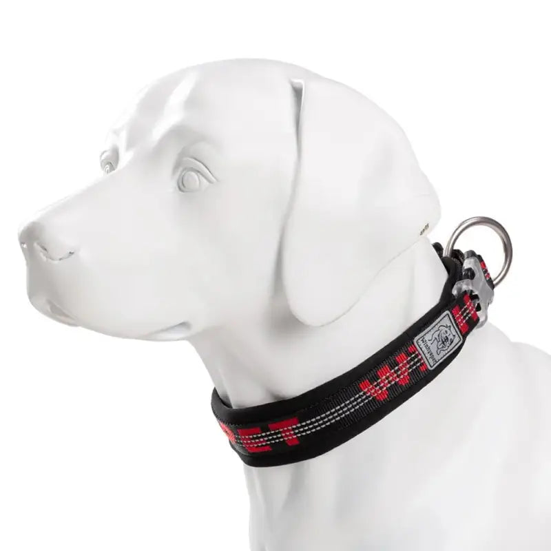 Collier pour chien Truelove en néoprène ultra doux avec boucle Duraflex et accents rouges