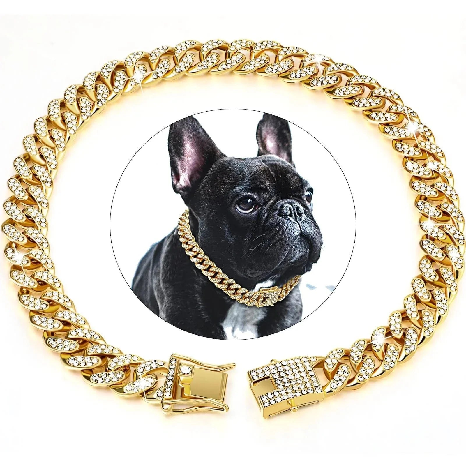 Collier cubain orné de diamants, conviendrait aux chiens, est-il dur à porter