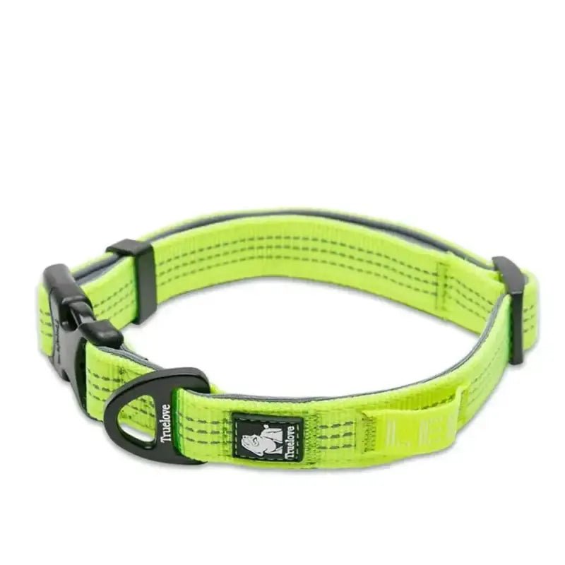 Collier en nylon Truelove avec boucle Duraflex - Jaune Fluo - S