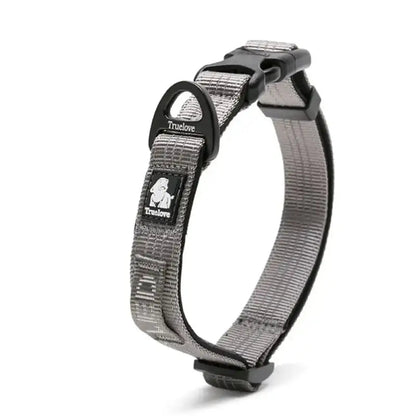 Collier en nylon Truelove avec boucle Duraflex - Gris - S
