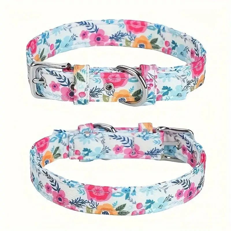 Collier floral ajustable élégant - Fleurs, multicolore - XS