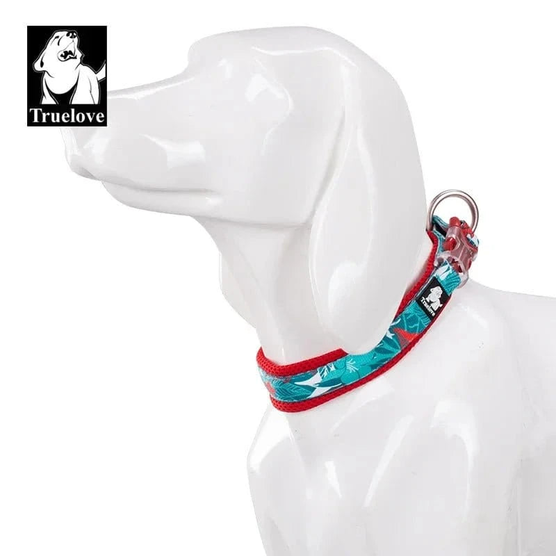 Collier floral pour chien en alliage d’aluminium avec boucle duraflex® ultra-résistante