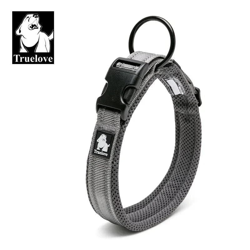 Collier Réfléchissant Truelove avec maille douce, boucle Duraflex et anneau noir