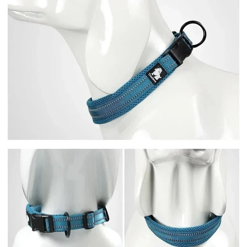 Collier Réfléchissant Truelove avec maille douce, boucle duraflex et dragonne en métal