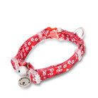 Collier pour petit chien floral avec grelot, plaque personnalisable et motif floral