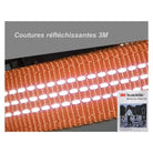Collier nylon Truelove pour chien avec attache rapide et bande webbing réfléchissante orange