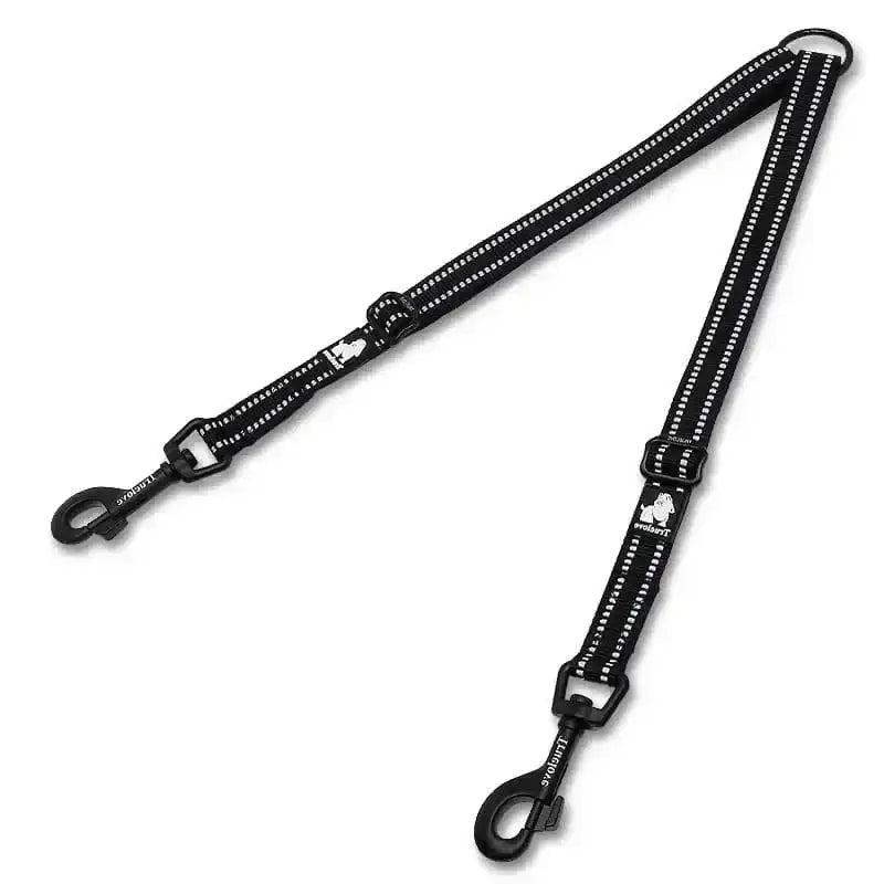 Coupleur double chien Truelove pour laisse sans enchevêtrement, compatible avec laisse standard