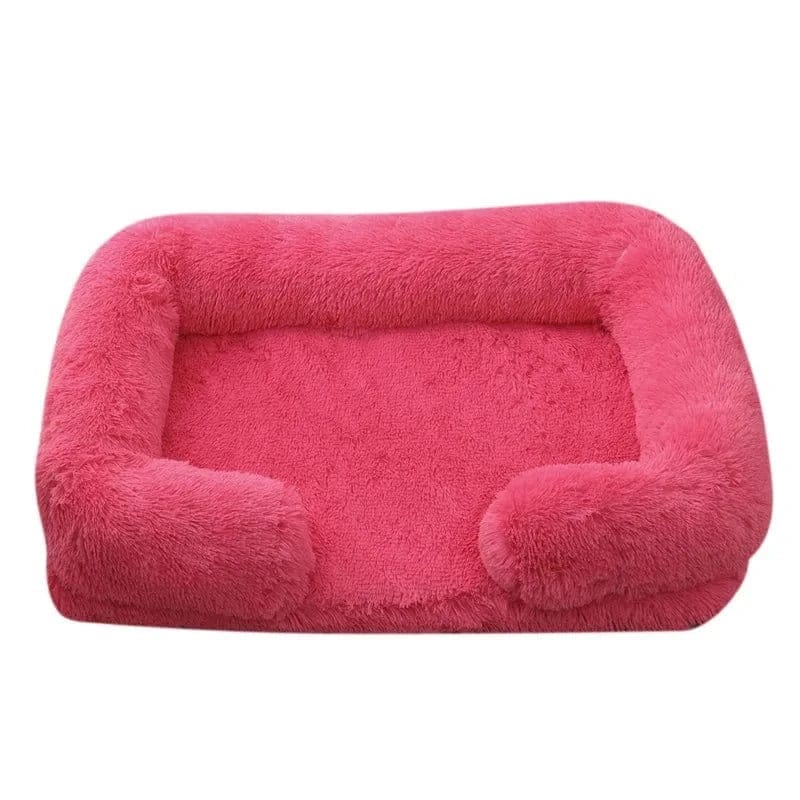 Fuzzy pink pet bed Coussin Douillet pour Nuits Paisibles avec coussin amovible et confort optimal