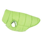 Doudoune sans manches pour chien chaude en vert lime rembourrée polaire imperméable