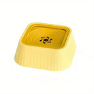 Gamelle anti-éclaboussures pour chien jaune, grande capacité, hydratation propre