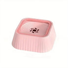 Gamelle anti-éclaboussures pour chien rose, grande capacité, hydratation propre