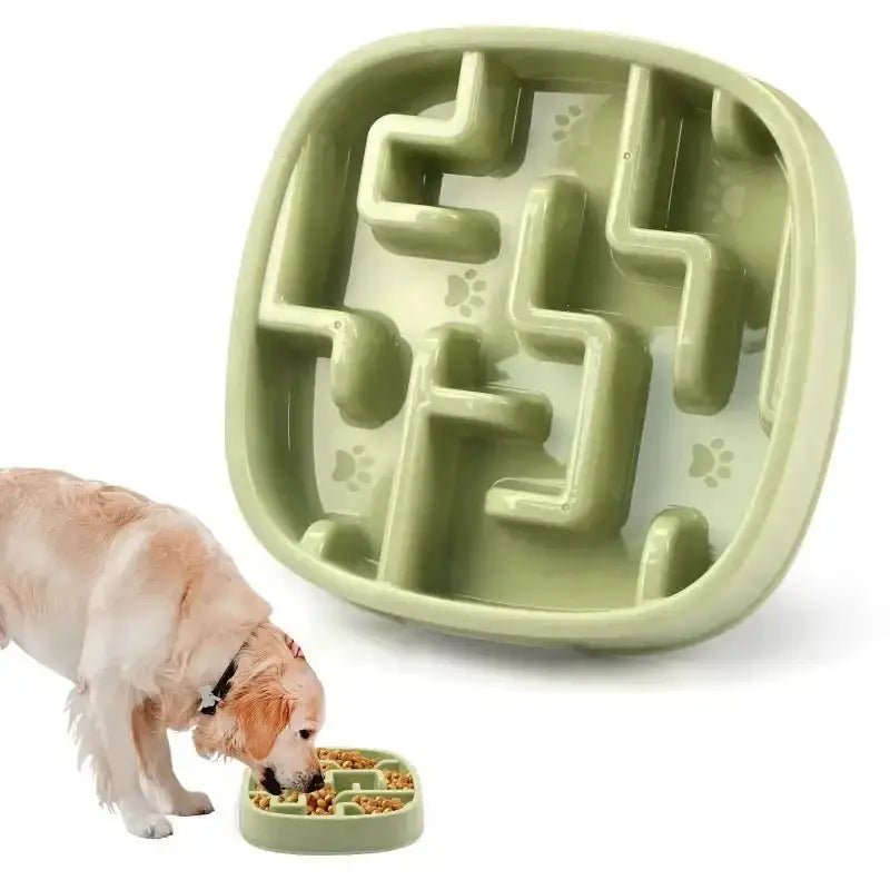 Gamelle anti-glouton pour chien forme labyrinthe, stimulation mentale et ralentissement repas