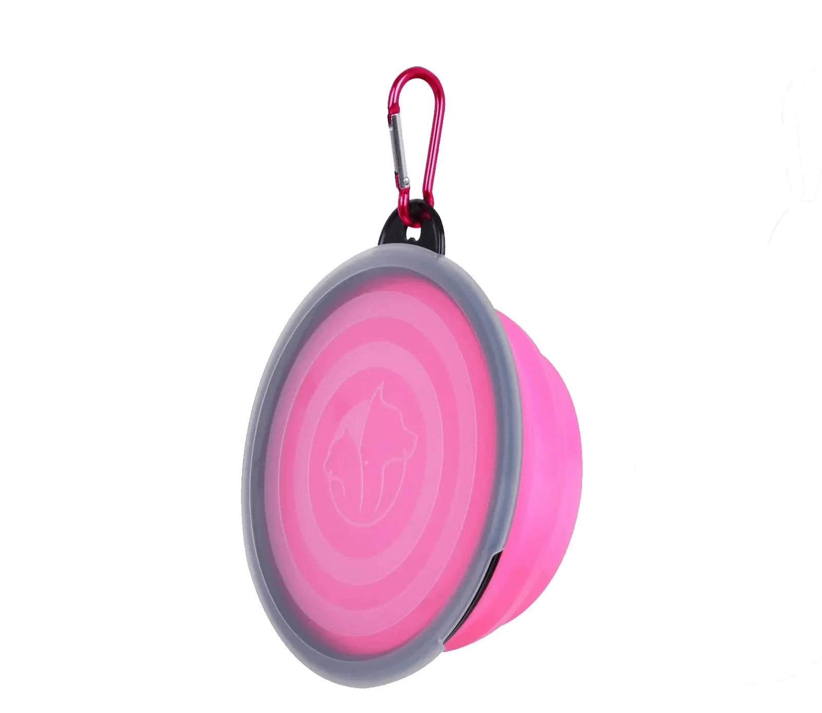 Gamelle en Silicone avec Mousqueton 350 ml, facile à nettoyer et adaptée aux voyages