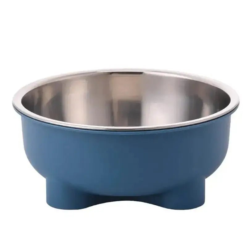 Gamelle sur pied pour chien en inox et plastique rigide, accessoire pour chien