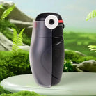 Gourde originale pour chien promenade avec penguin en gris et noir, design anti-fuite élégant