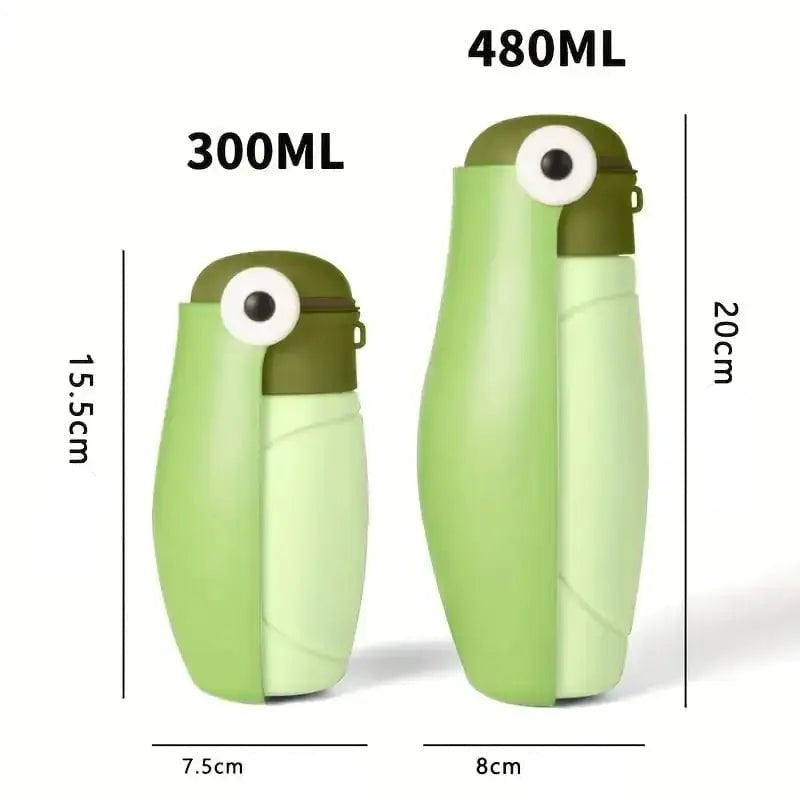 Gourde originale pour chien promenade en forme d’avocat, design rigolo et anti-fuite