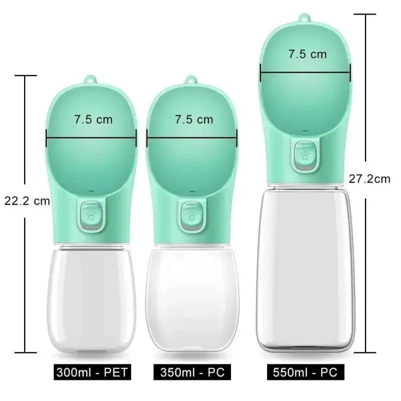 Image de la gourde d’eau portable pour chien anti fuite avec détails sur size et matériau