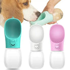 Photo de la gourde d’eau portable pour chien anti fuite, idéale pour voyage