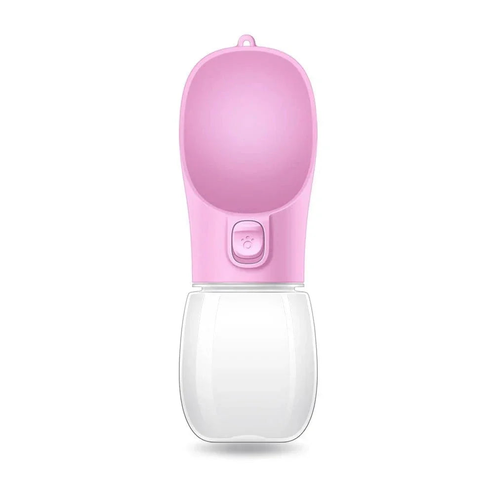 Gourde dEau Portable, bouteille d’eau portable rose claire pour animaux de compagnie