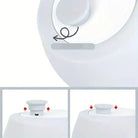 Humidificateur blanc avec réglages d’ouverture et fermeture, compatible avec gourde pliable pour chien avec bol intégré