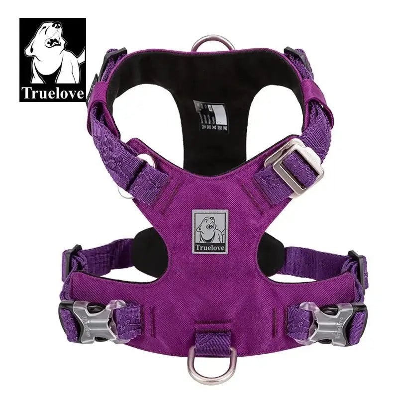Harnais chien anti traction Colorado Plus Truelove imperméable avec boucles et D-rings argentés