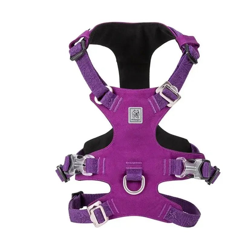 Harnais chien anti traction avec design double, tissu Cordura, boucles duraflex, winhyepet yh1807