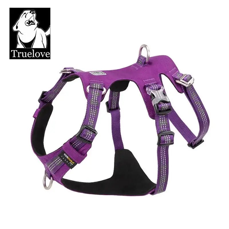 Harnais pour chien Winhyepet Redrock en tissu Cordura anti traction avec couture réfléchissante
