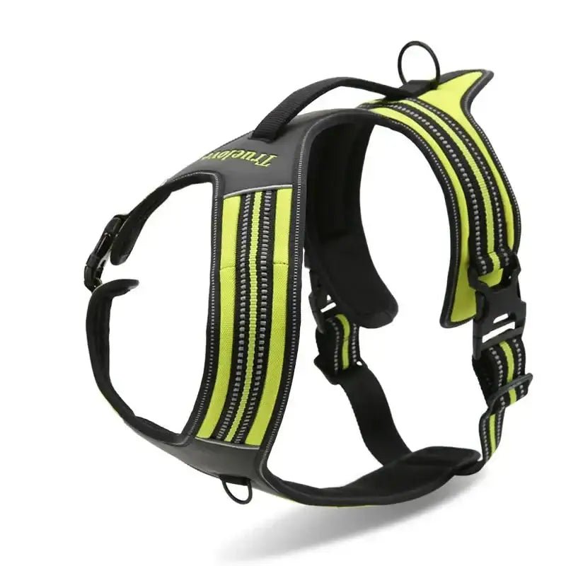 Harnais pour chien Truelove anti traction avec poignée intégrée et bandes réfléchissantes