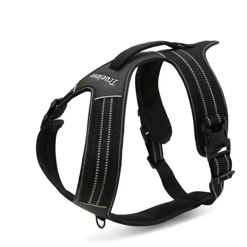 Harnais pour chien Truelove anti traction avec poignée intégrée et bandes réfléchissantes
