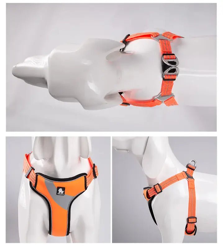 Harnais pour chien Truelove rembourré avec bandes réfléchissantes et design step-in