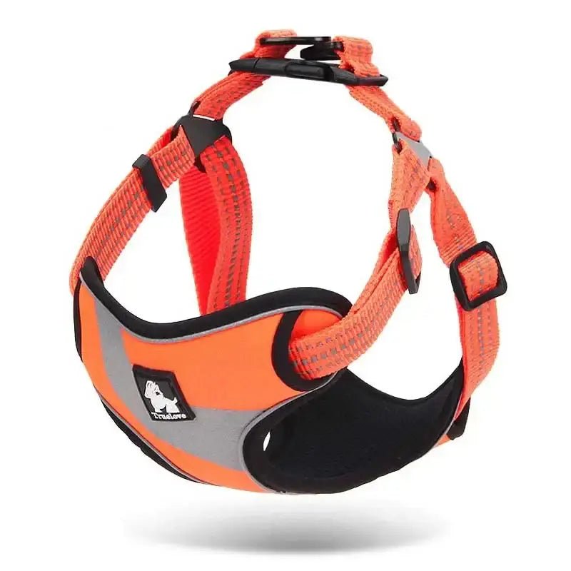 Harnais Truelove rembourré avec bandes réfléchissantes et design step-in pour chien