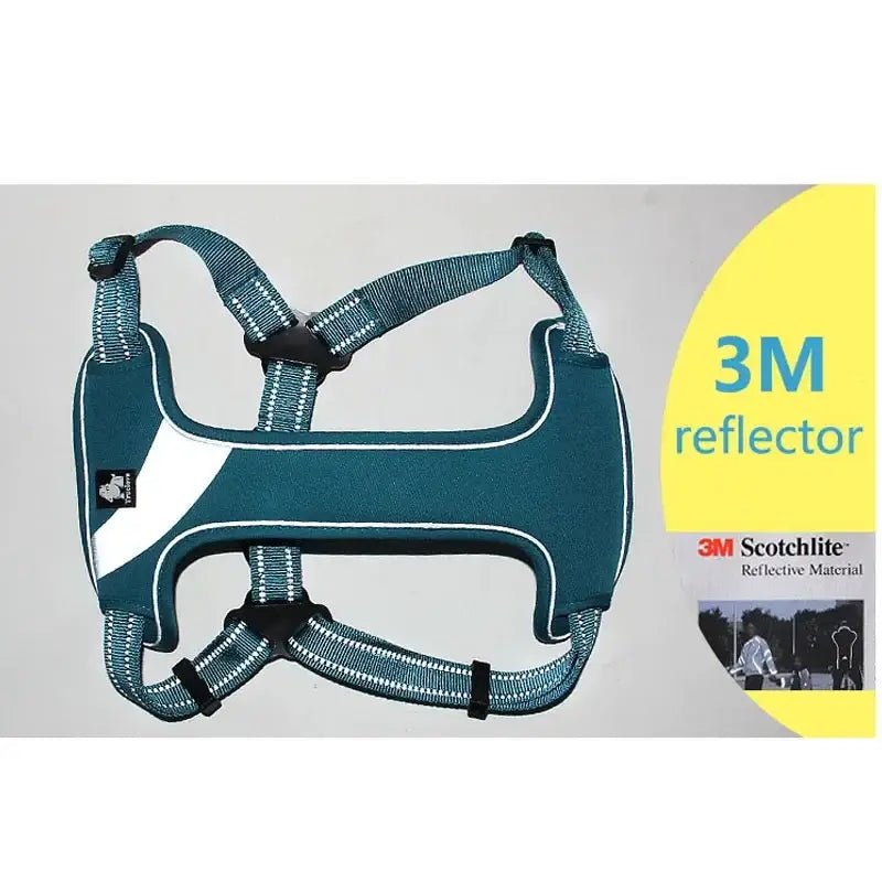 Harnais pour chien Truelove rembourré avec bandes réfléchissantes et design step-in
